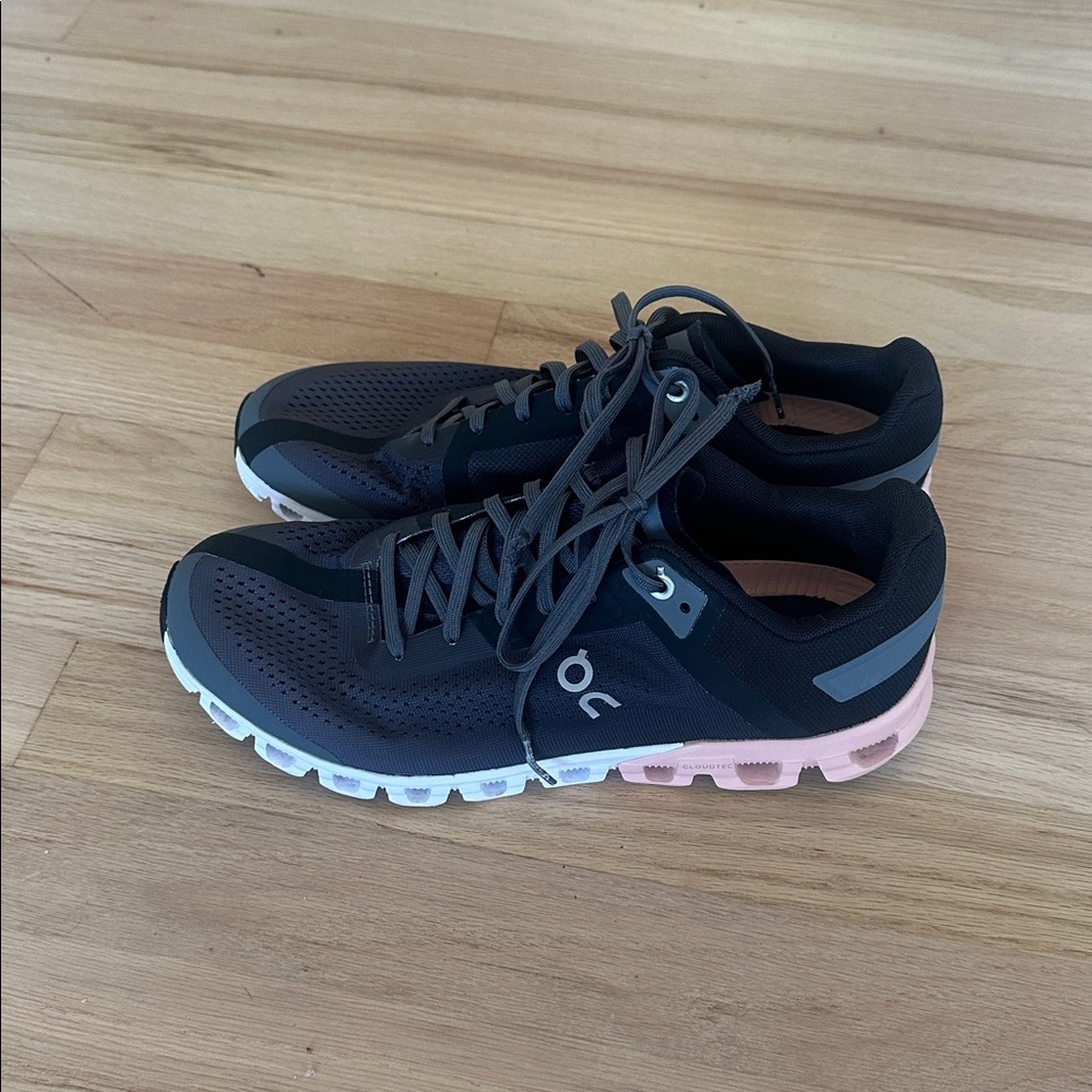 On Cloud Cloudflow Classic Womens Running  Sneakers Shoes Sz 9.5 Rock Rose - Picture 9 of 12